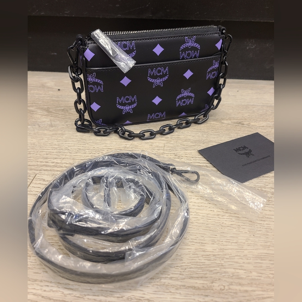 MCM Black and Purple Women's Bag